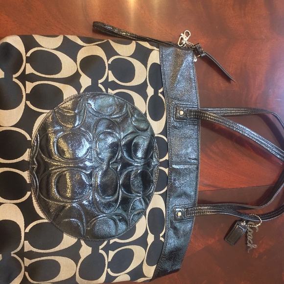 Coach Large monogrammed fabric Tote Bag - Picture 6 of 8
